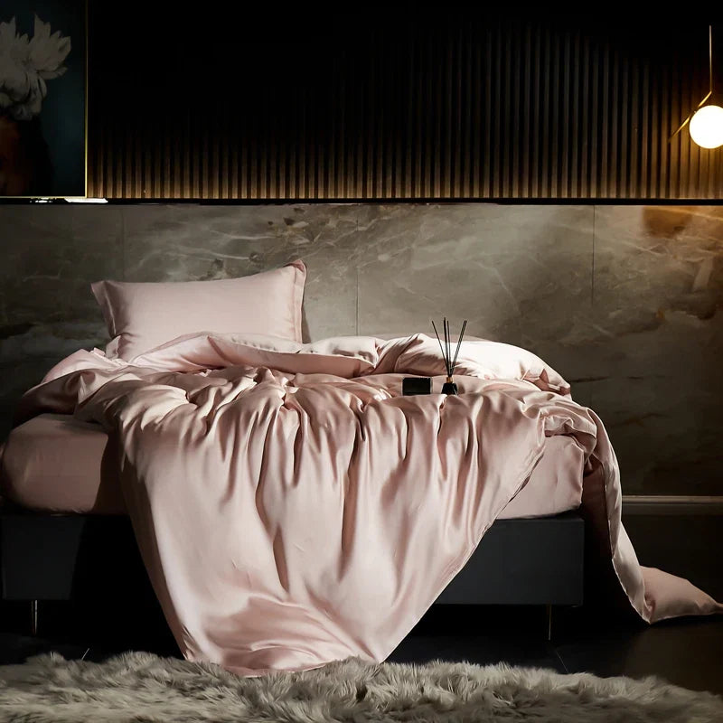 600TC Lyocell Bamboo Fiber Silky Cool Feeling Bedding Set