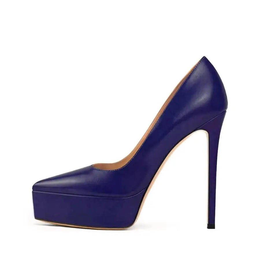 Brown PU Pumps