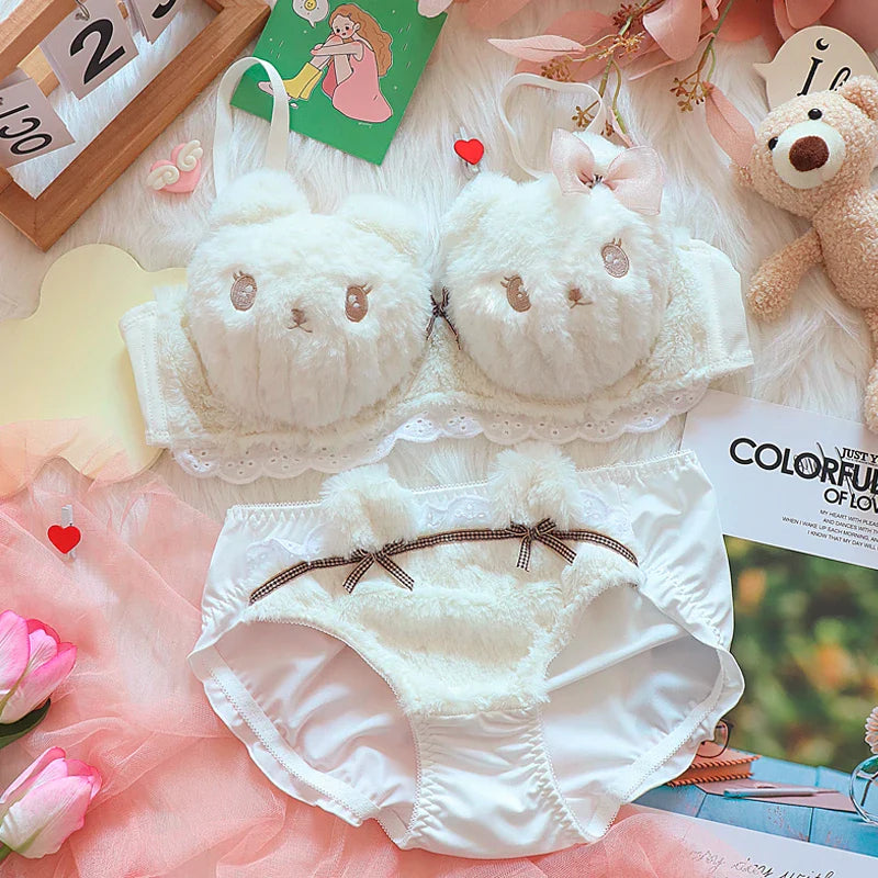 Bär Plüsch-Kawaii-Dessous-Set