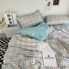 Japanese Plaid Bedding Sets
