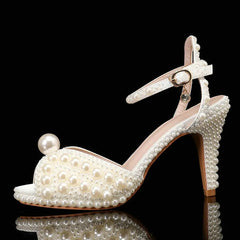Autumn Fish Mouth High Heels