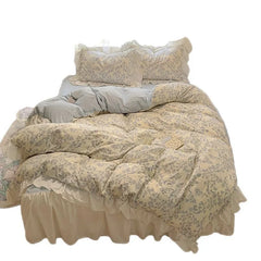 Korean Princess Lace Bedding Set