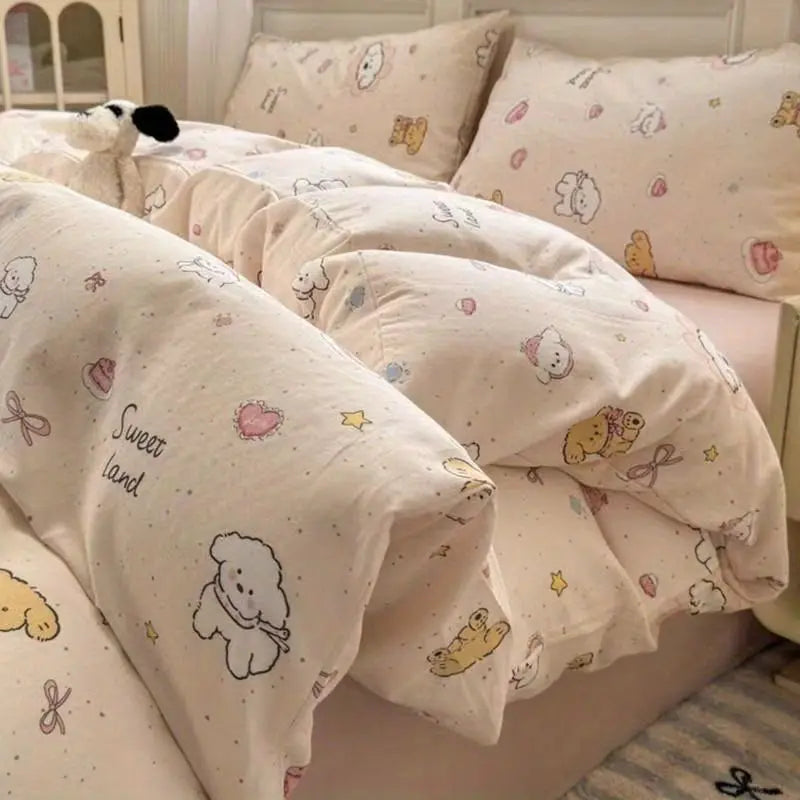 Ins Bear Bedding Set