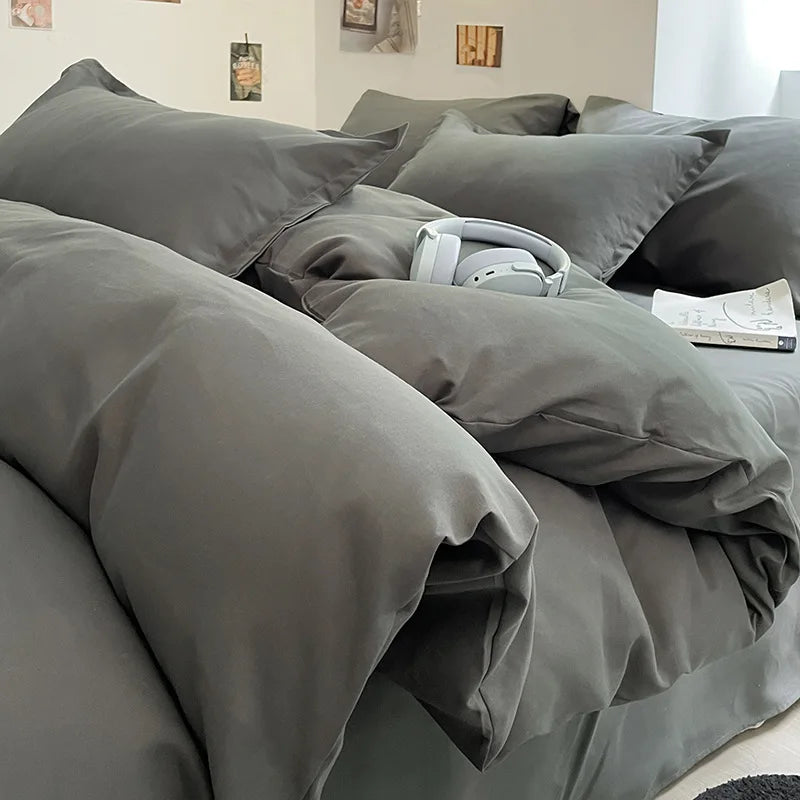 300TC 100% Cotton Sheet Set Full Size Home Bedding Set