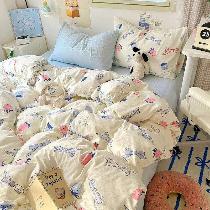 Korean Cute Girls Bedding Sets