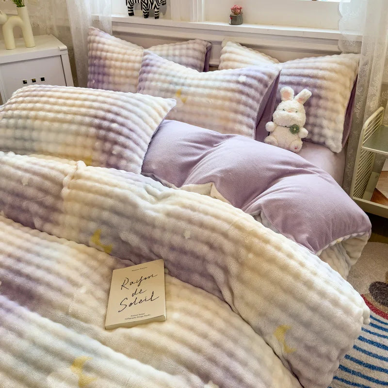 Winter ThickWarm 4pcs Bedding Set