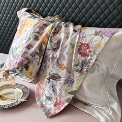 Premium 1000TC Egyptian Cotton American Oil Painting Style Flower Print Bedding Set