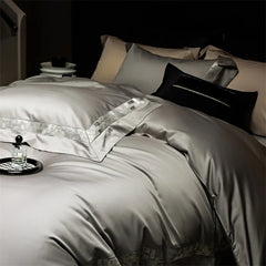 1000TC Egyptian Cotton Jacquard Wide Border Luxury Bedding Set