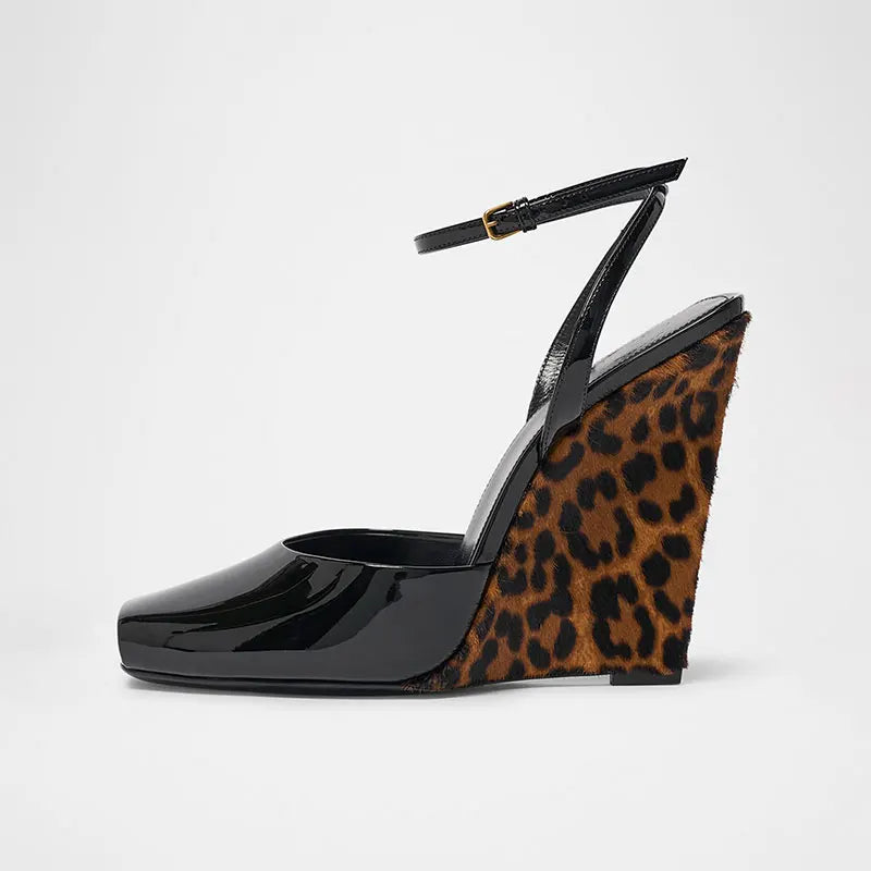 Stylish Peep-Toe High Wedge Heel