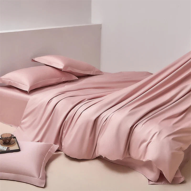 600TC Long Staple Cotton Luxury Solid Color Hotel Style Bedding Set