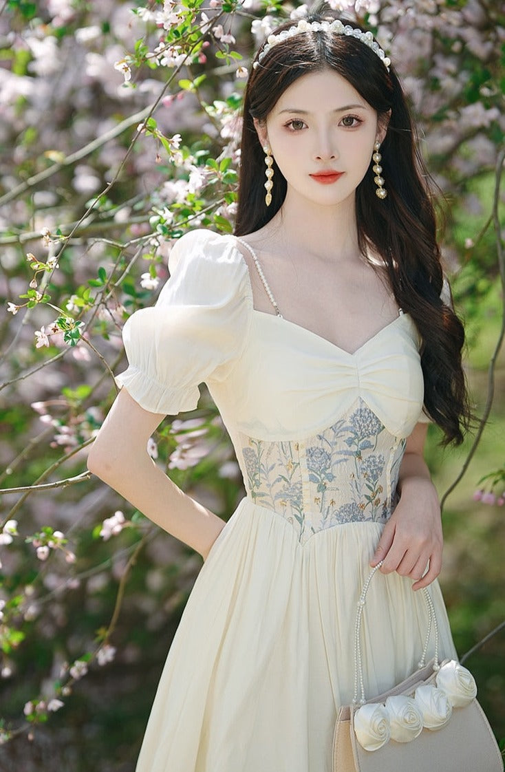 Grace Pearl Vintage-style Romantic Royalcore Dress