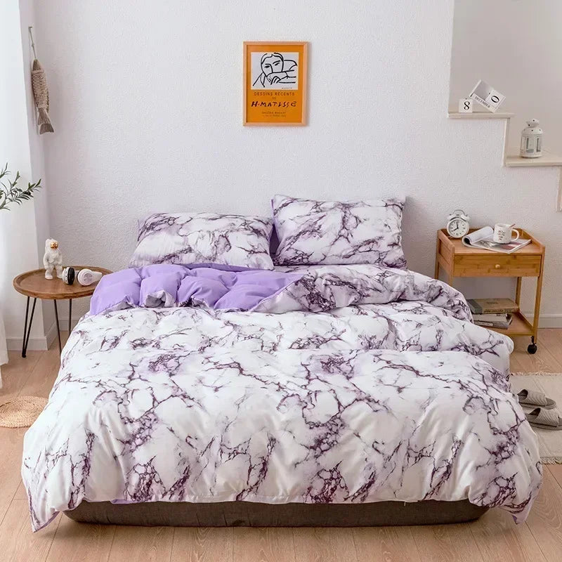 Geometric Ink Wash Print Bedding Set
