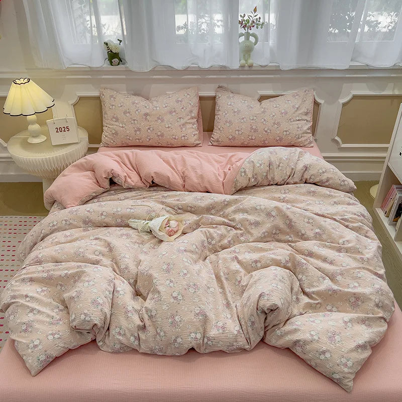 Korean Double Layer Gauze Bedding Set