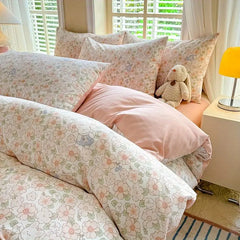 White Blue Duvet Cover Set Ins Simple Single Queen Size Girls Boys Flat Sheet Pillowcase No Filler Home Decor Bedding Set