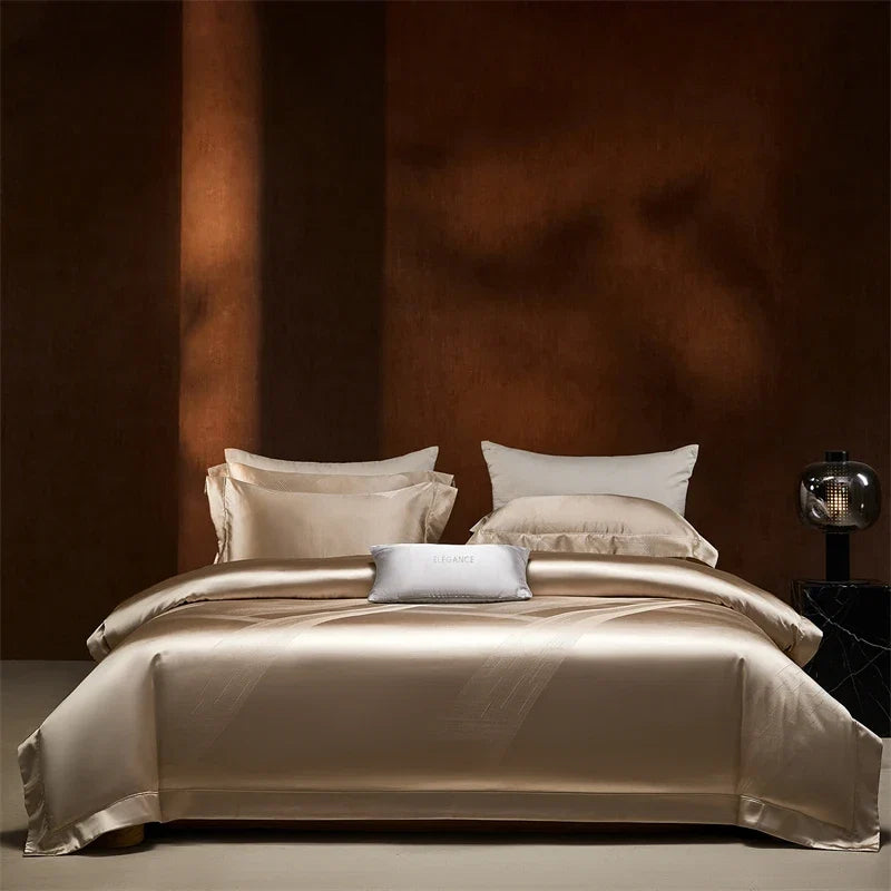 Luxury Satin Jacquard Egyptian Cotton Bedding Set