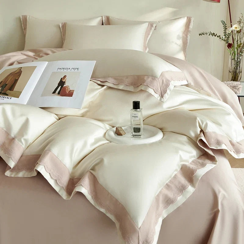 Premium 600TC Egyptian Cotton Solid Color Hotel Style Bedding Set