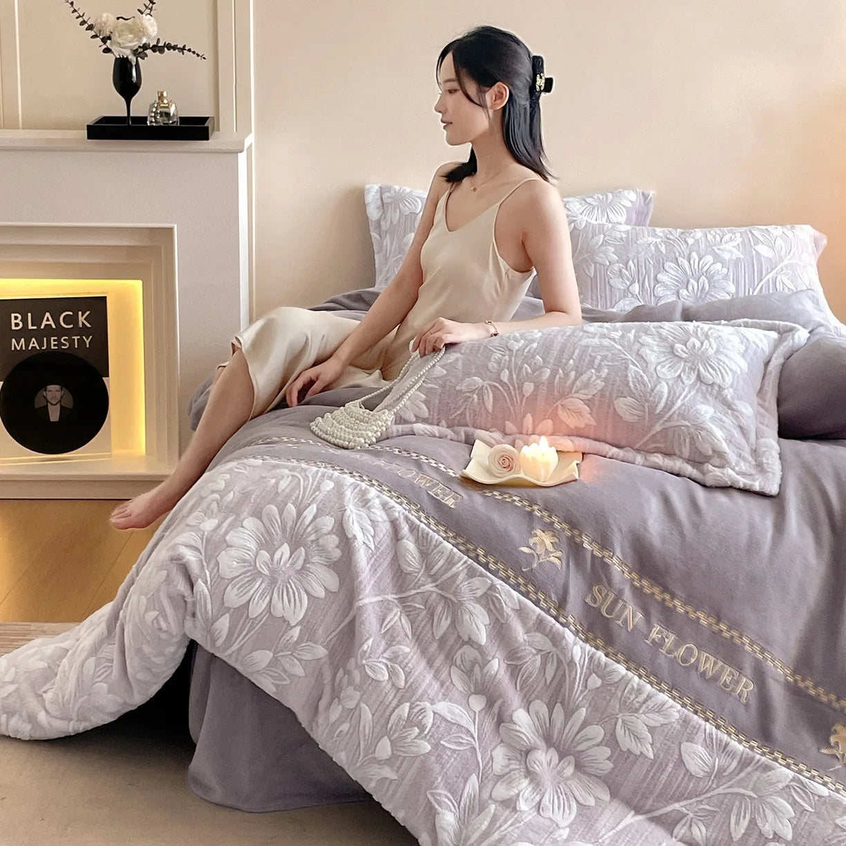 Winter Velvet Bedding Set