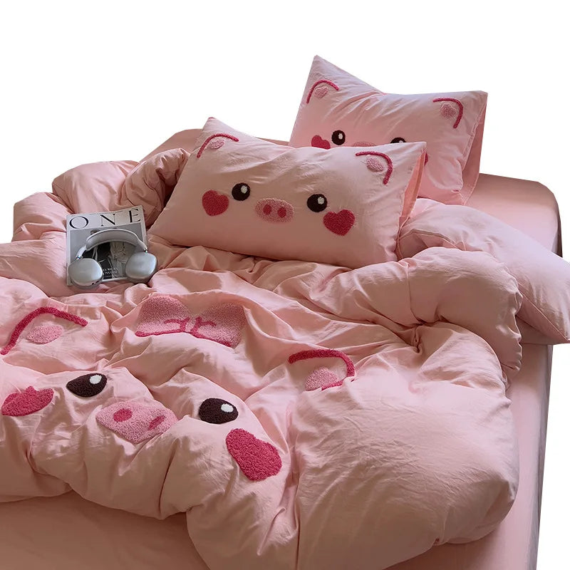 Cute Pig Bedding Set