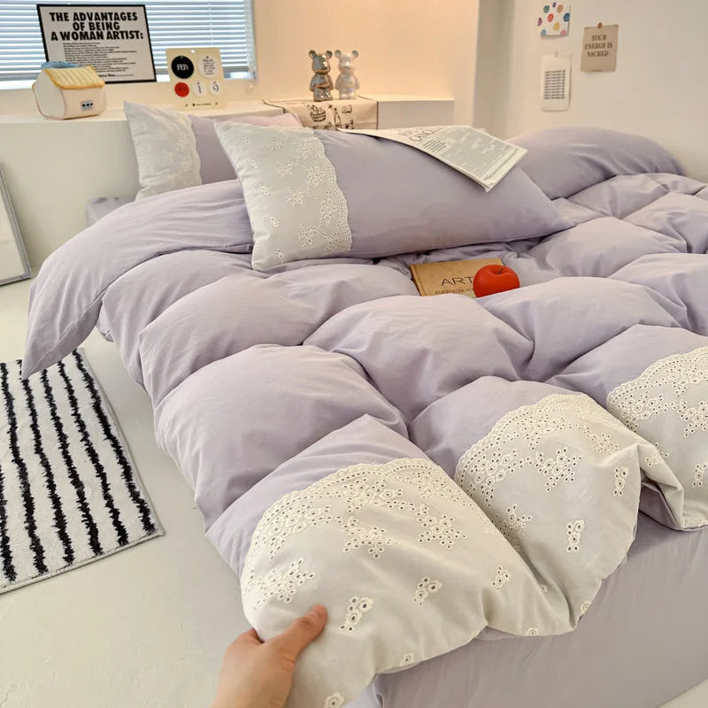 Korean Style Lace Bedding Sets