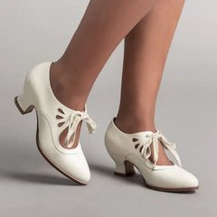 Zapato Tacon Alto Women Retro Pointed High Heel