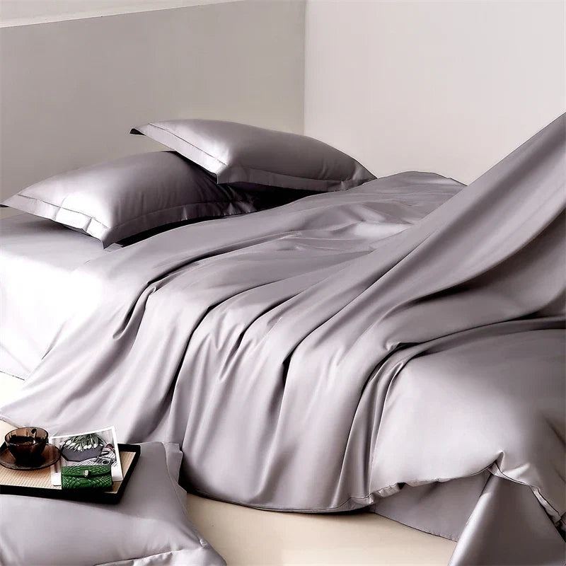 600TC Long Staple Cotton Luxury Solid Color Hotel Style Bedding Set