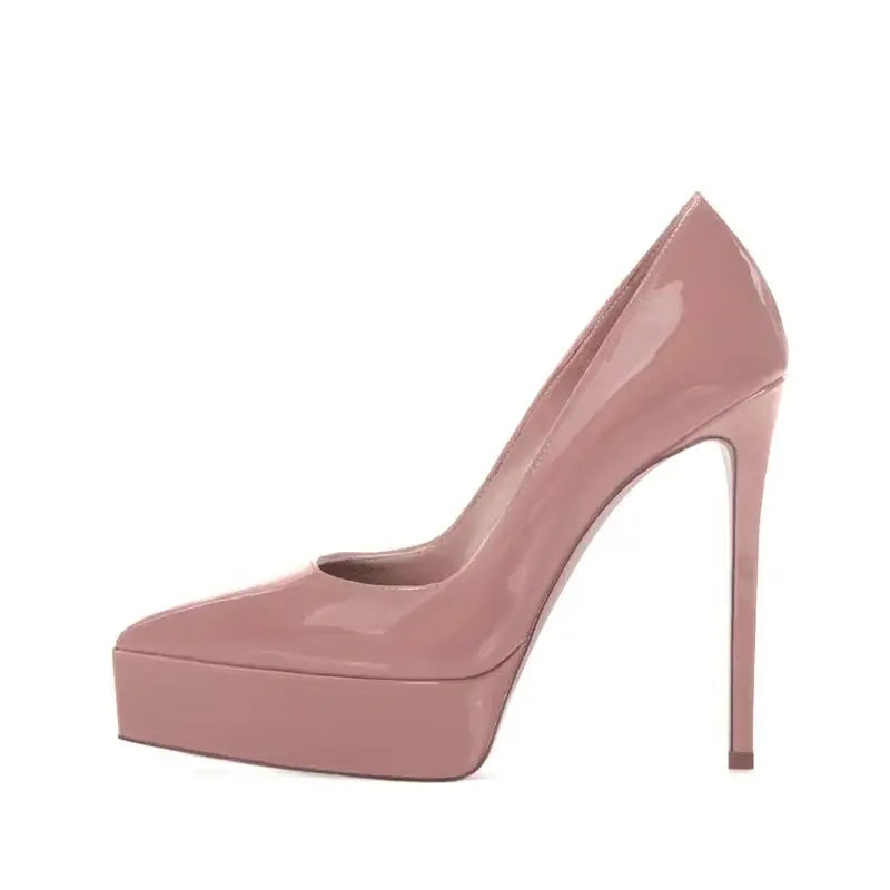 White Patent Leather Pumps