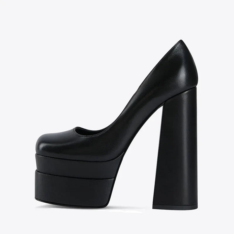 Extra Large Size Platform High-Heeled Shoes