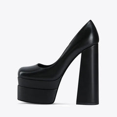 Extra Large Size Platform High-Heeled Shoes