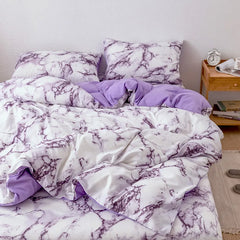 Geometric Ink Wash Print Bedding Set