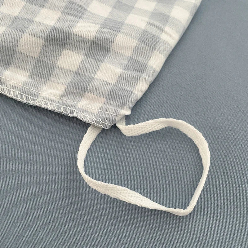 Japanese Style Blue Check Bedding Set