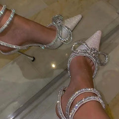Flirtationship Glitter Rhinestone Heels