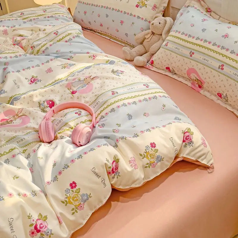 Ins Cartoon Bedding Set