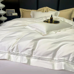 4Pcs Luxury 1000TC Egyptian Cotton White Hotel Style Bedding Set