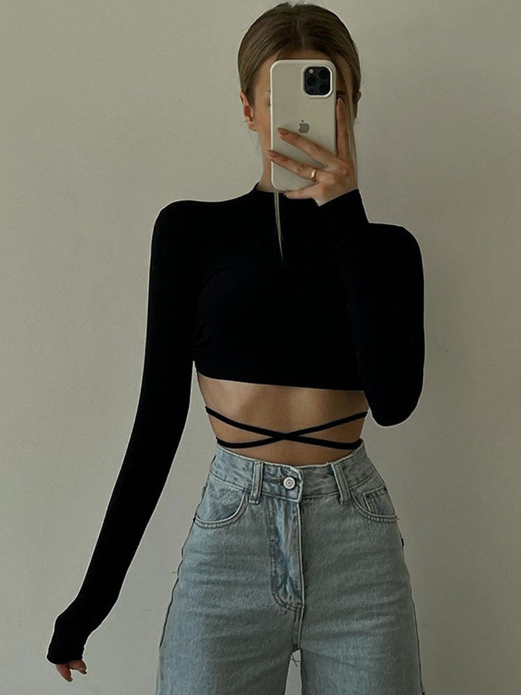 Florence O-neck Drawstring Top