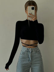 Florence O-neck Drawstring Top