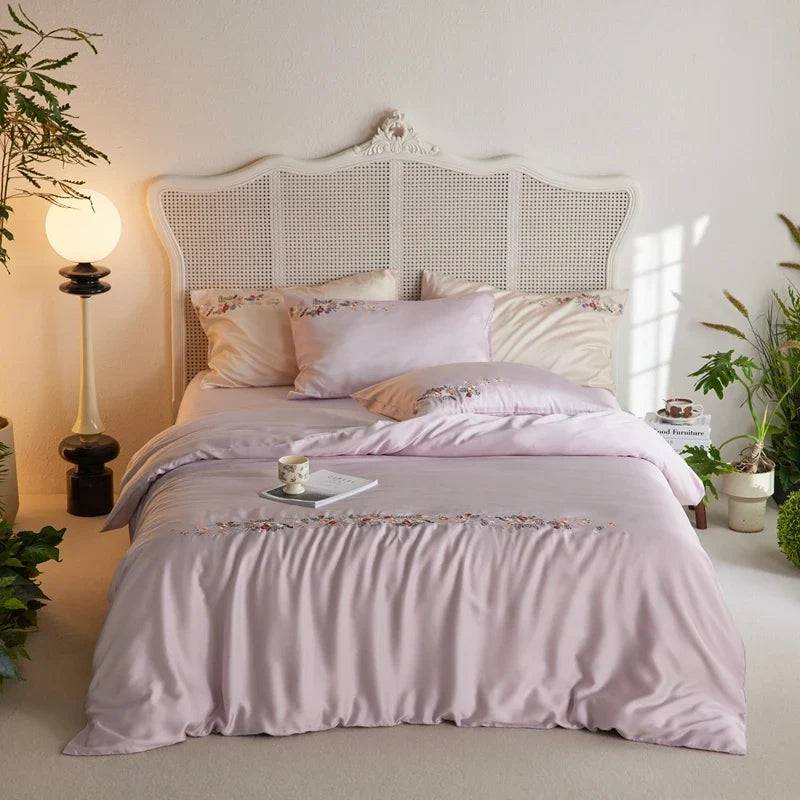 800TC Lyocell Fiber Soft Silky Cooling Summer Bedding Set