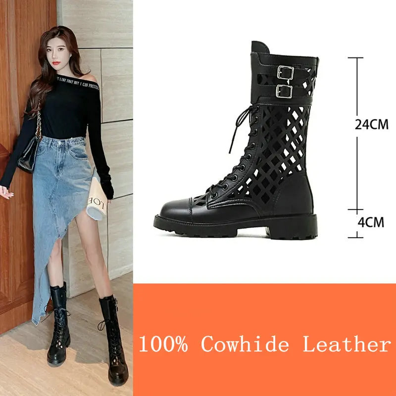 Women Chunky Platform Ankle Boots