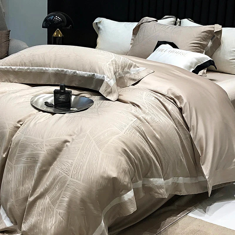 Luxury Satin Jacquard Bedding Set
