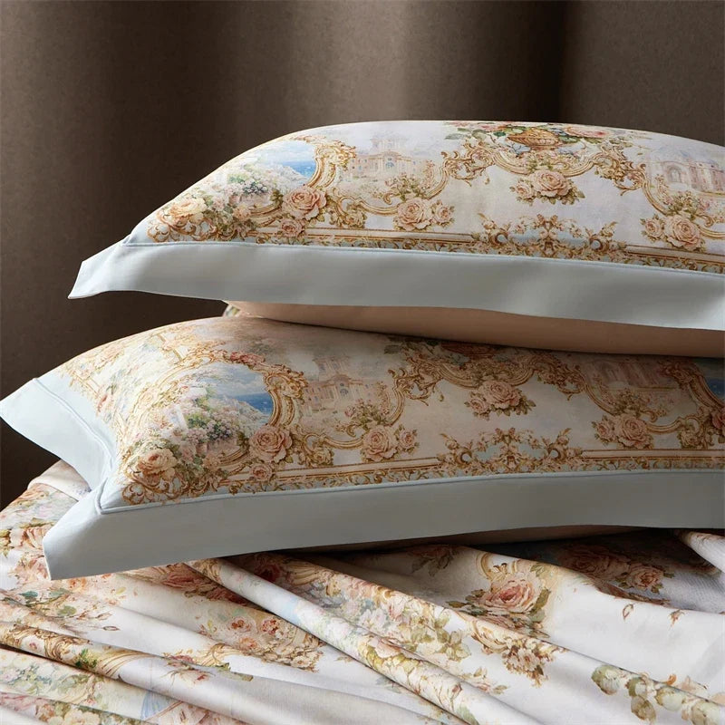 Luxury Floral Print Bedding Set