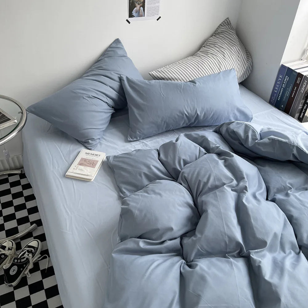 300TC 100% Cotton Sheet Set Full Size Home Bedding Set