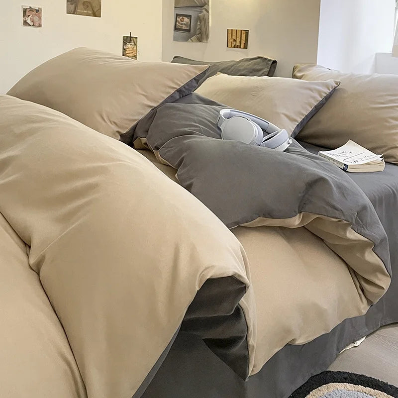 300TC 100% Cotton Sheet Set Full Size Home Bedding Set