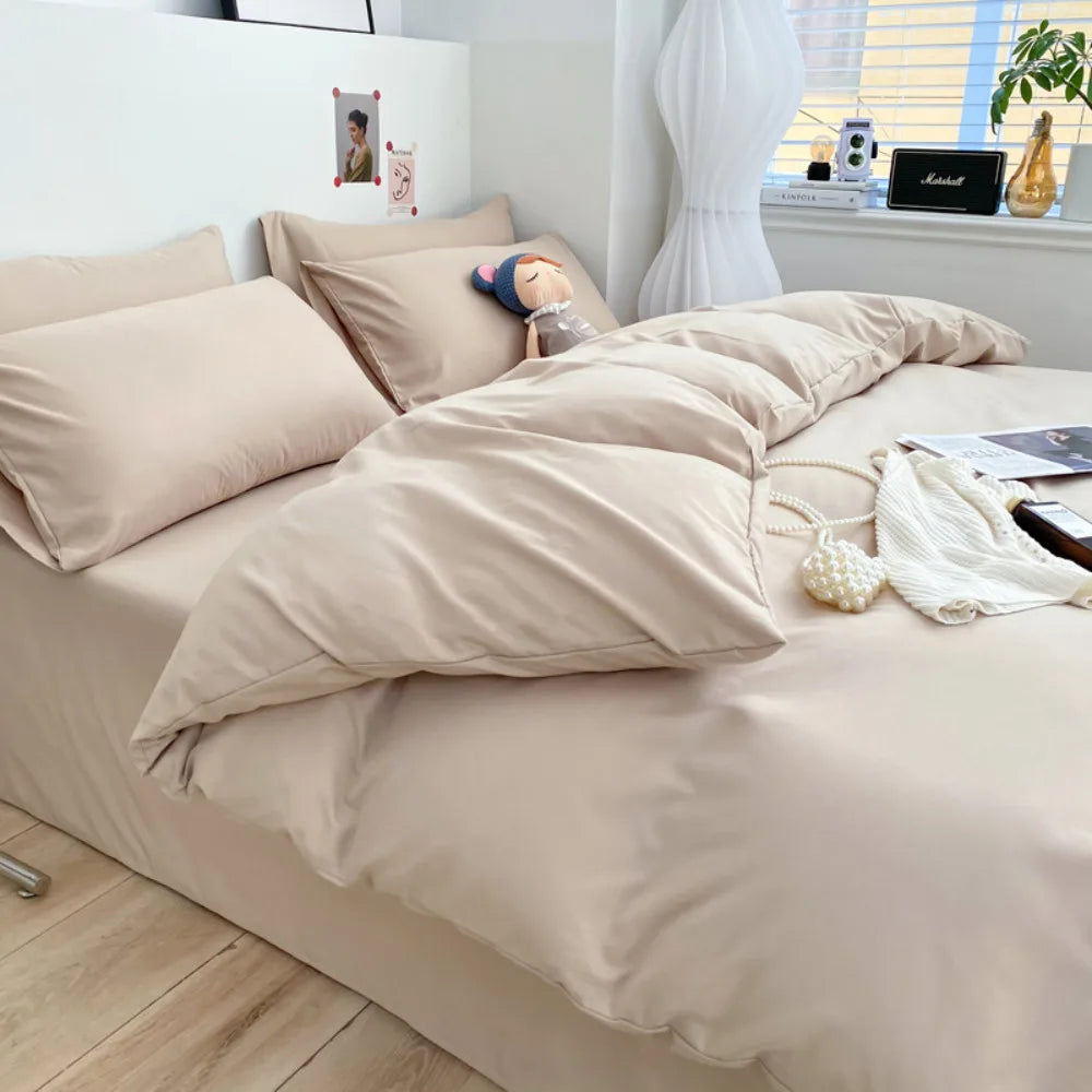 300TC 100% Cotton Sheet Set Full Size Home Bedding Set