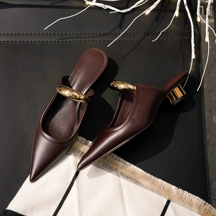 Sarajane Pointed Toe Mules