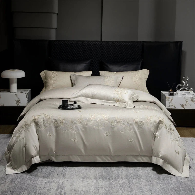 Thick Weave Jacquard Egyptian Cotton Luxury Bedding Set