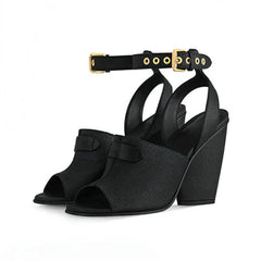white Peep toe Sandals