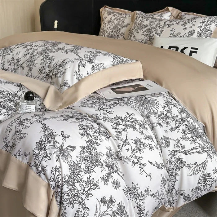 100% Cotton 300TC Summer 4 Piece Bedding Set