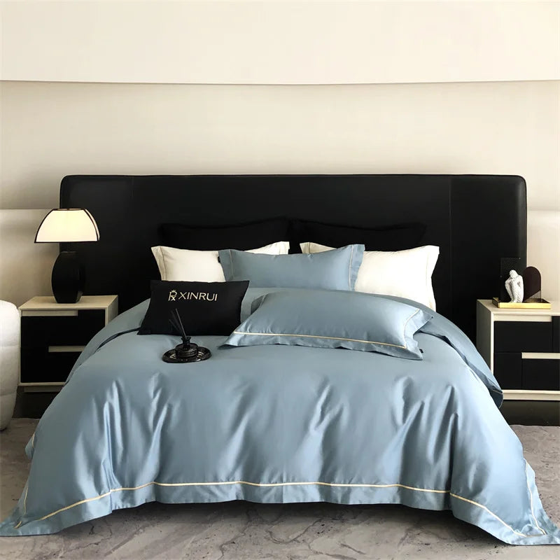 1000TC Egyptian Cotton Luxury Embroidery Hotel Style Bedding Set