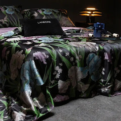 Floral Botanical Jacquard Luxury Bedding Set