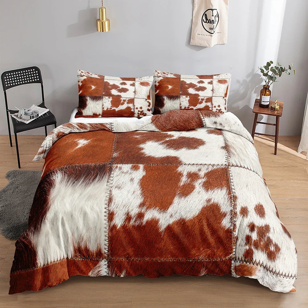 Cow Print Bedding Set