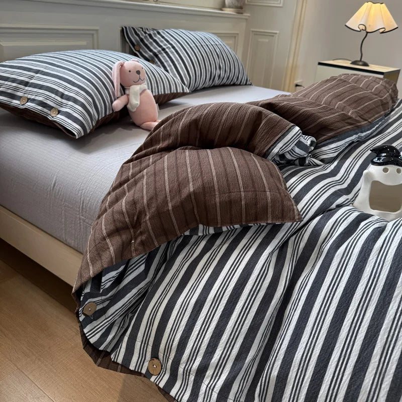 3/4Pcs Minimalist Style Bedding Set